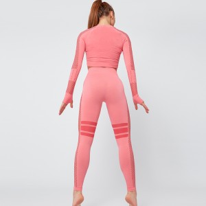 Ptsports wholesale top quality seamless yoga set women leggings gym fitness yoga wear sport clothing set